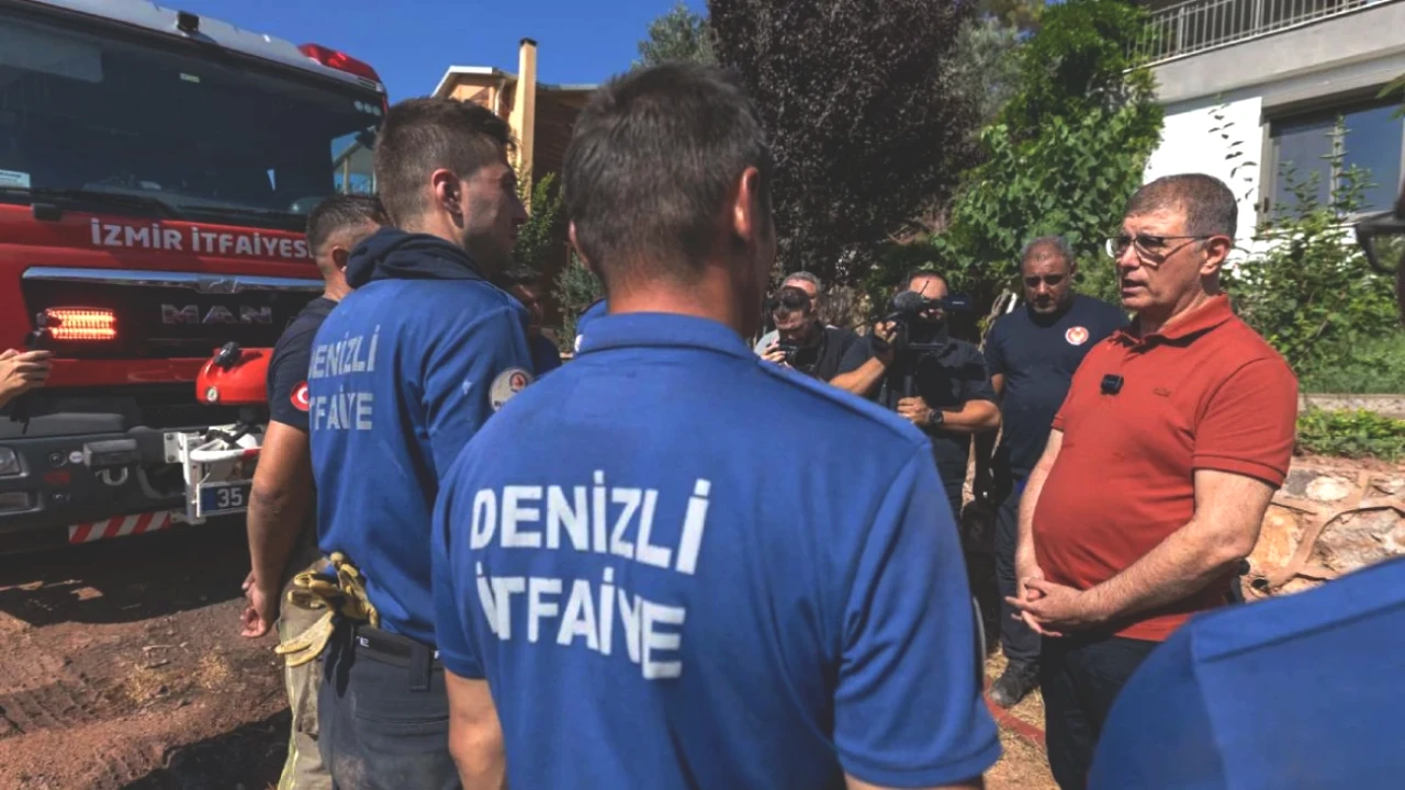 Başkan Tugay, Yangın Bölgesindeki Hasarları Yerinde İnceledi!
