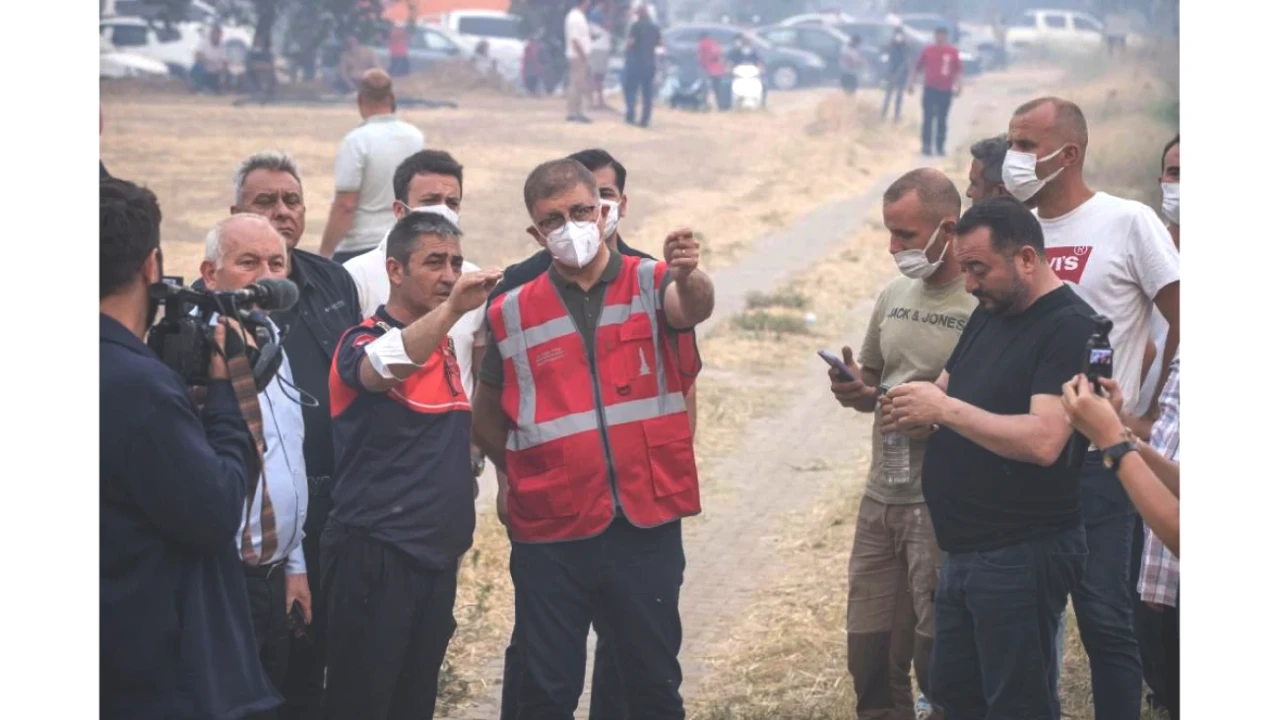 Başkan Tugay, Ödemiş'teki Yangın Bölgesinde İncelemelerde Bulundu!