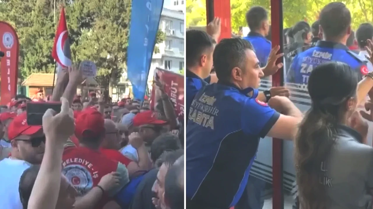 İzmir'de İşten Çıkarılan İşçilerle Polis Arasında Gerginlik! Cemil Tugay'ın Yanıtı Ne?