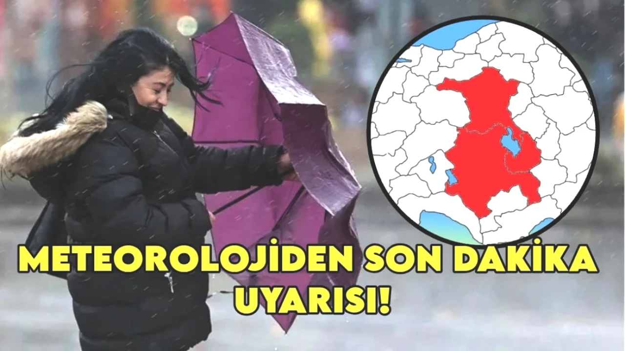 Ankara, Konya ve Aksaray'a Şiddetli Fırtına Uyarısı! Saat ve Hız Bilgileri Burada